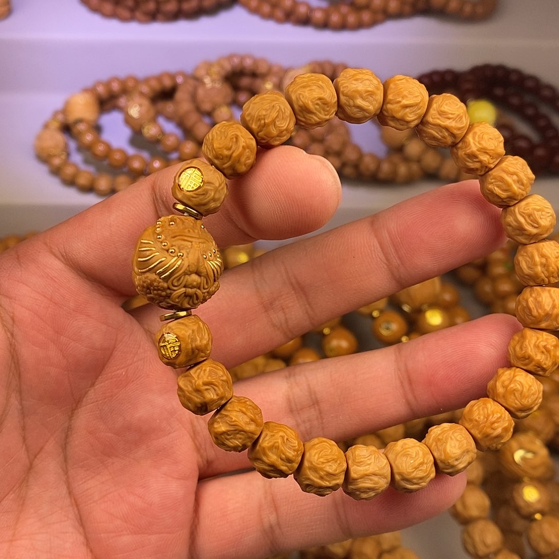 千***由猴头核桃手串全品小龙蛇金蝉