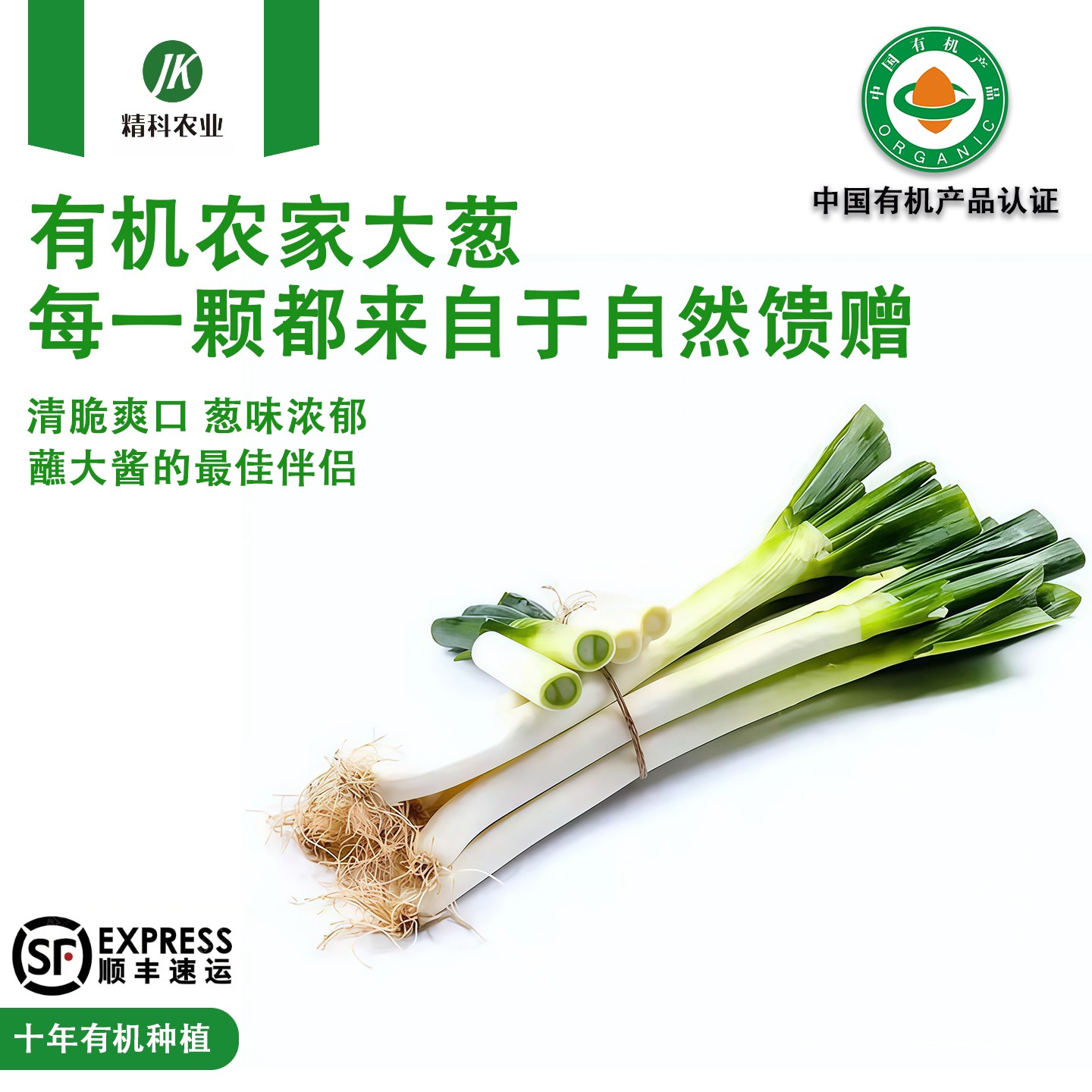 精科优鲜·大葱 3-5斤装 农家葱 微辣 清脆 新葱 高品质  蘸酱吃