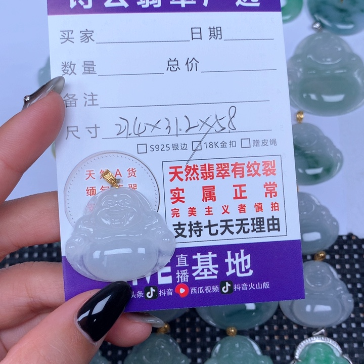 翡翠颈饰未镶嵌天然