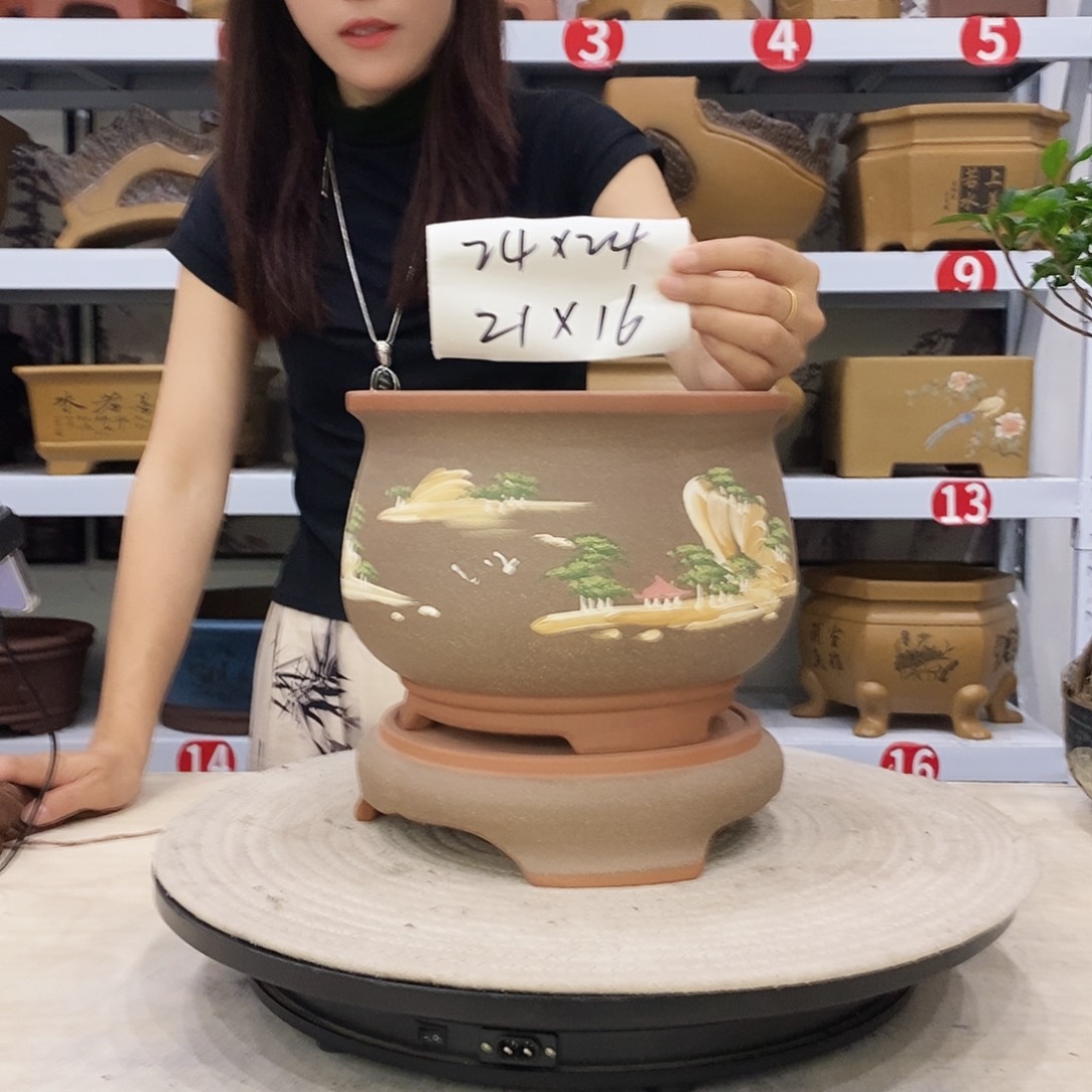 紫砂花盆紫砂花盆