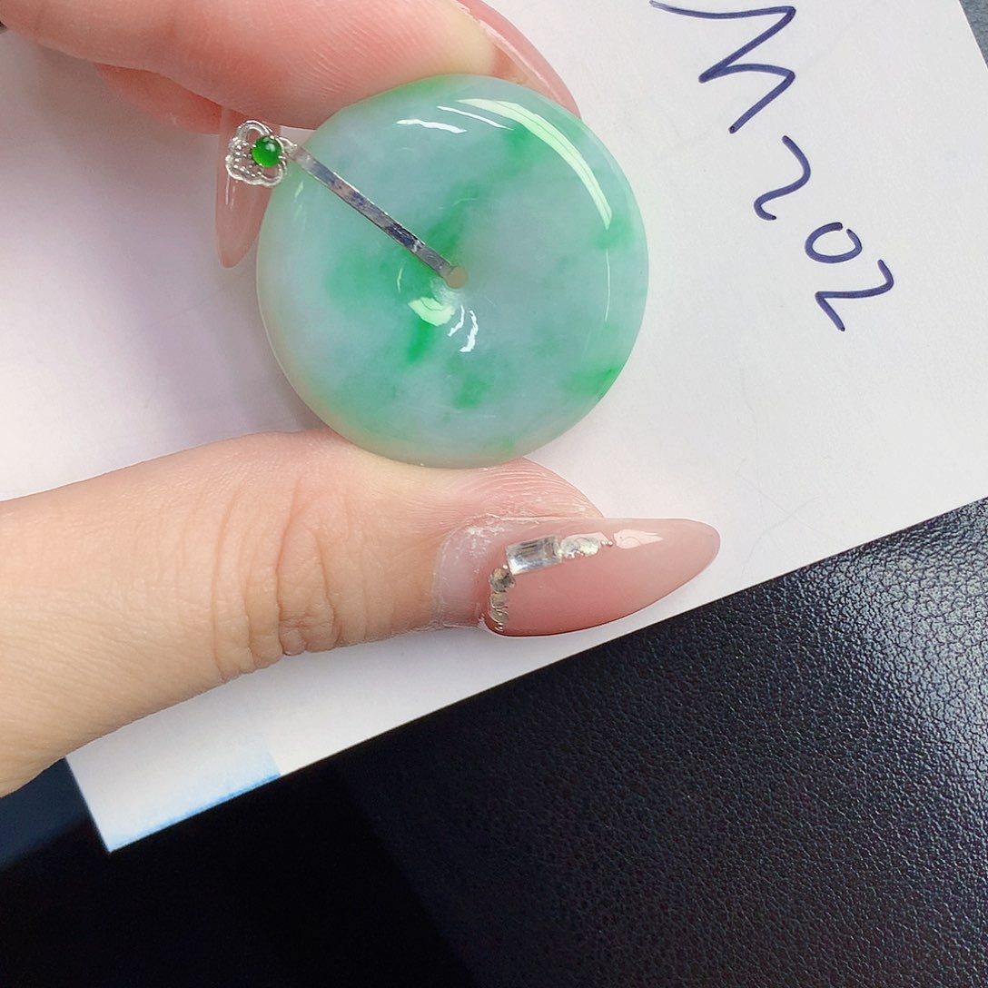 翡翠颈饰18K金镶嵌0000000