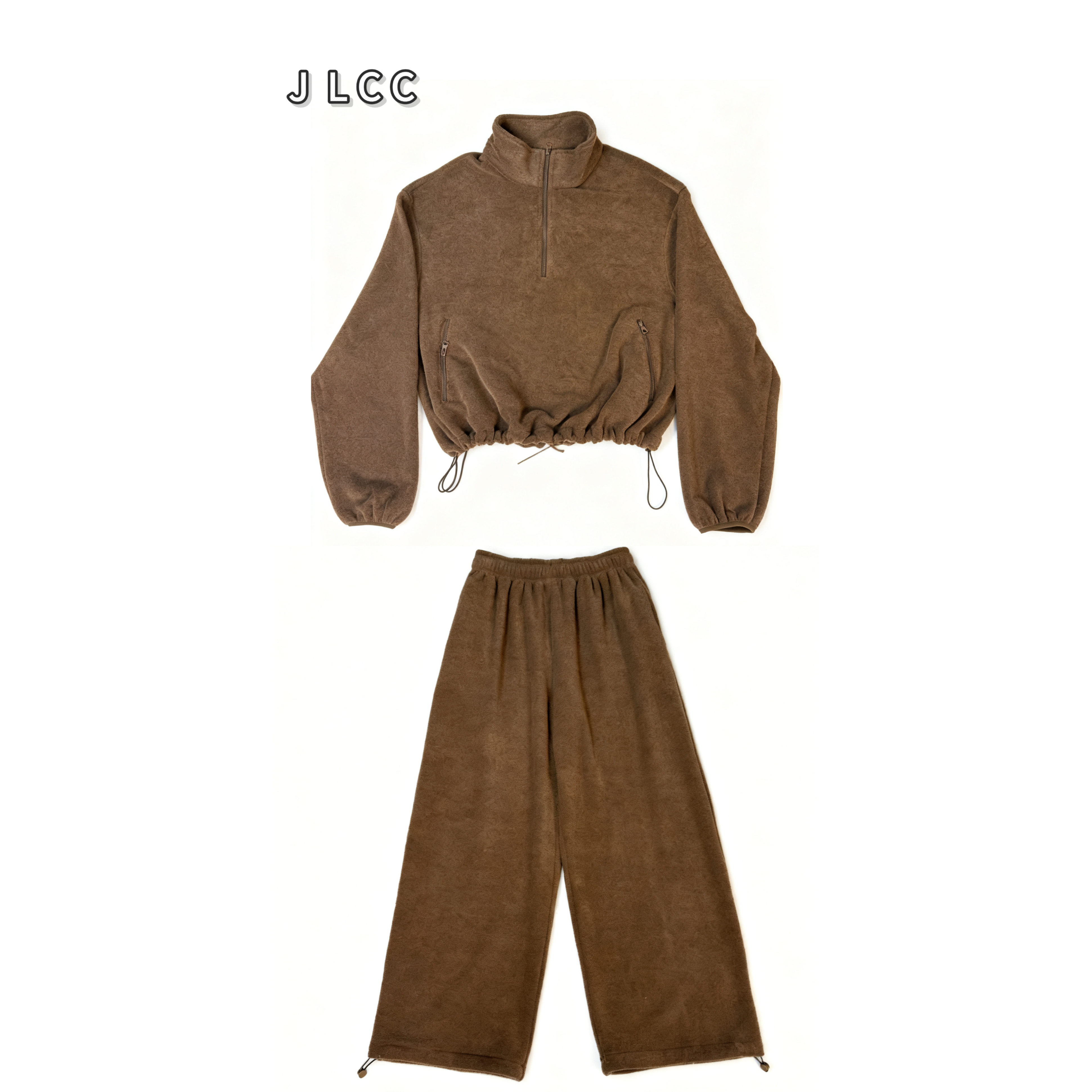 【JLCC】（暖洋洋套装秋冬）冬季高级休闲潮流百搭卫衣卫裤套装