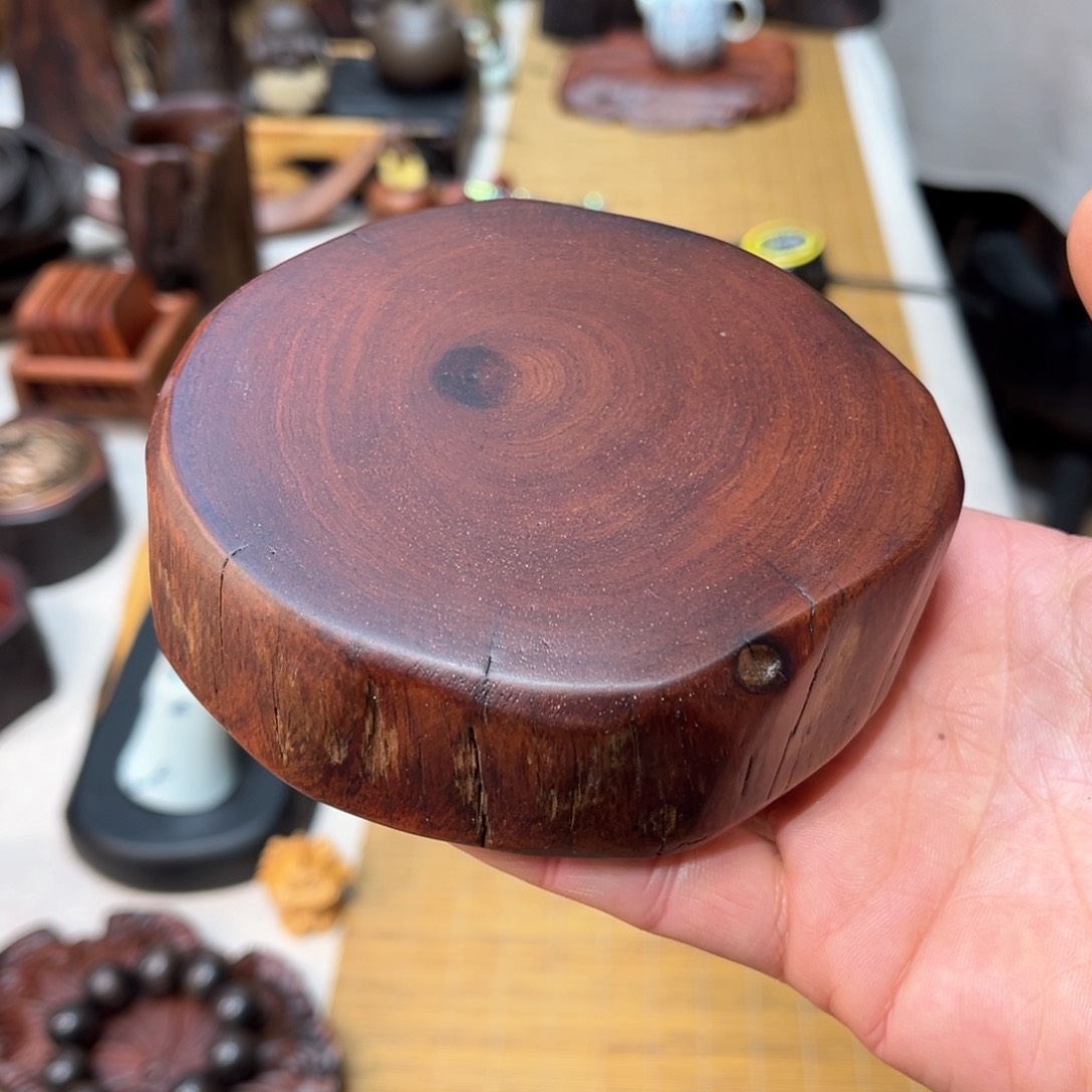 缅甸花梨底座壶承