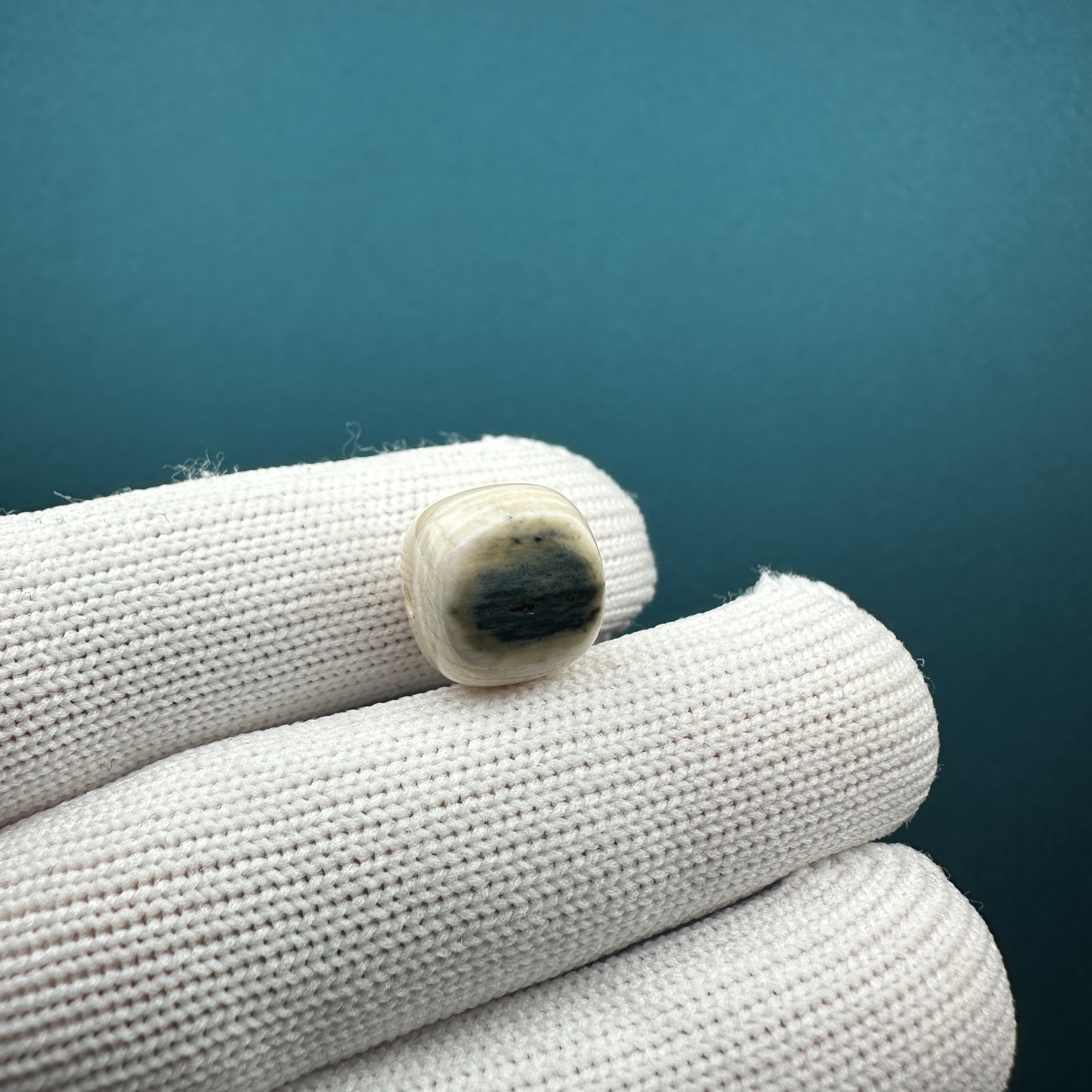 D31-21天然猛犸 蓝眼老型 12*11.7mm一物一图假一罚十