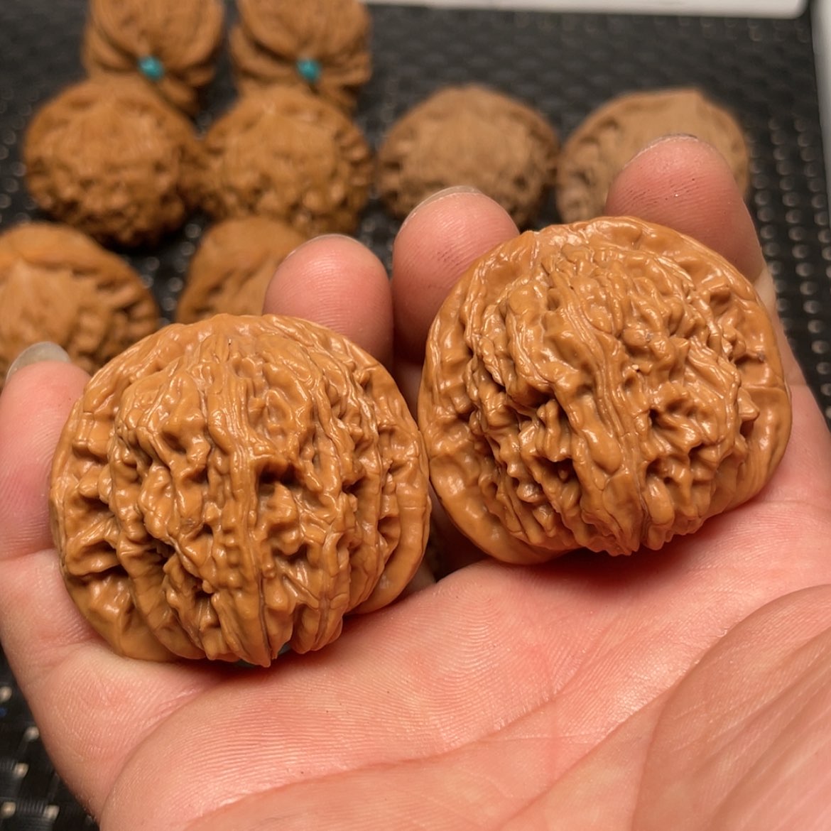 【闪购商品】文玩核桃把件43四座楼狮子头