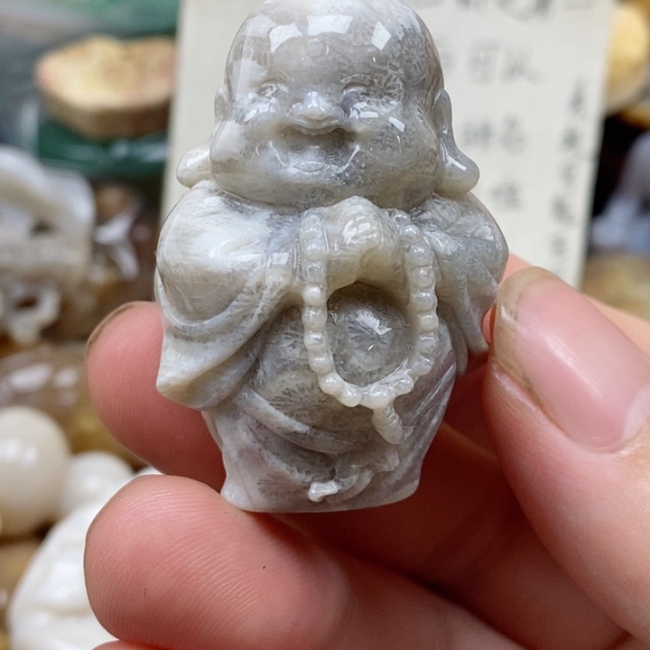 硅化珊瑚（珊瑚玉）未镶嵌颈饰