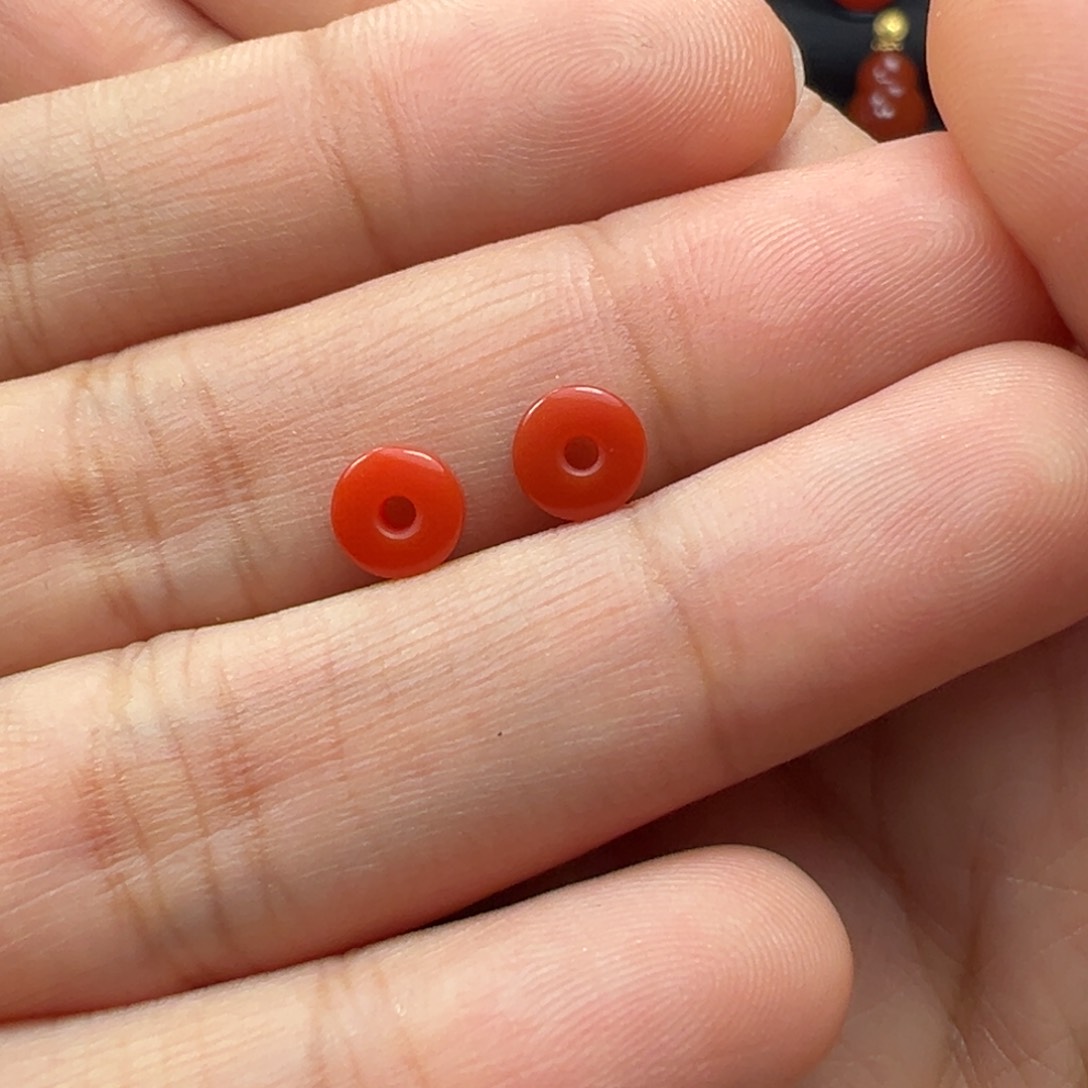 南红玛瑙隔片未镶嵌