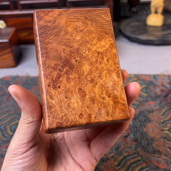 贡木?****?缅甸花梨满留疤烟盒