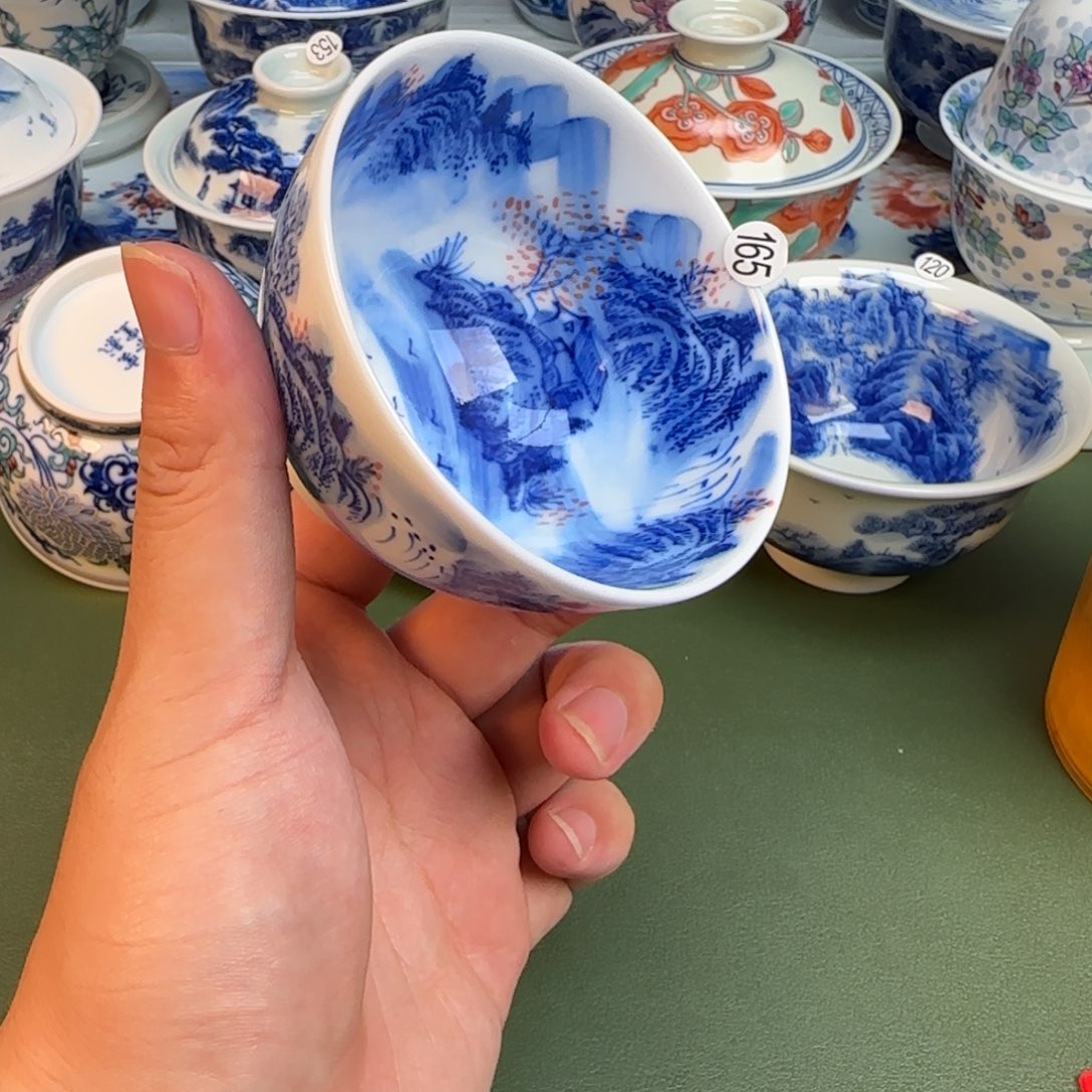 彦祖纯手工手绘茶具165