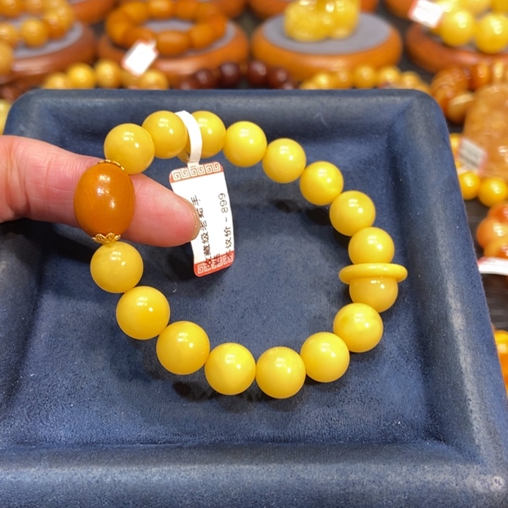 蜜蜡手链未镶嵌蜜蜡