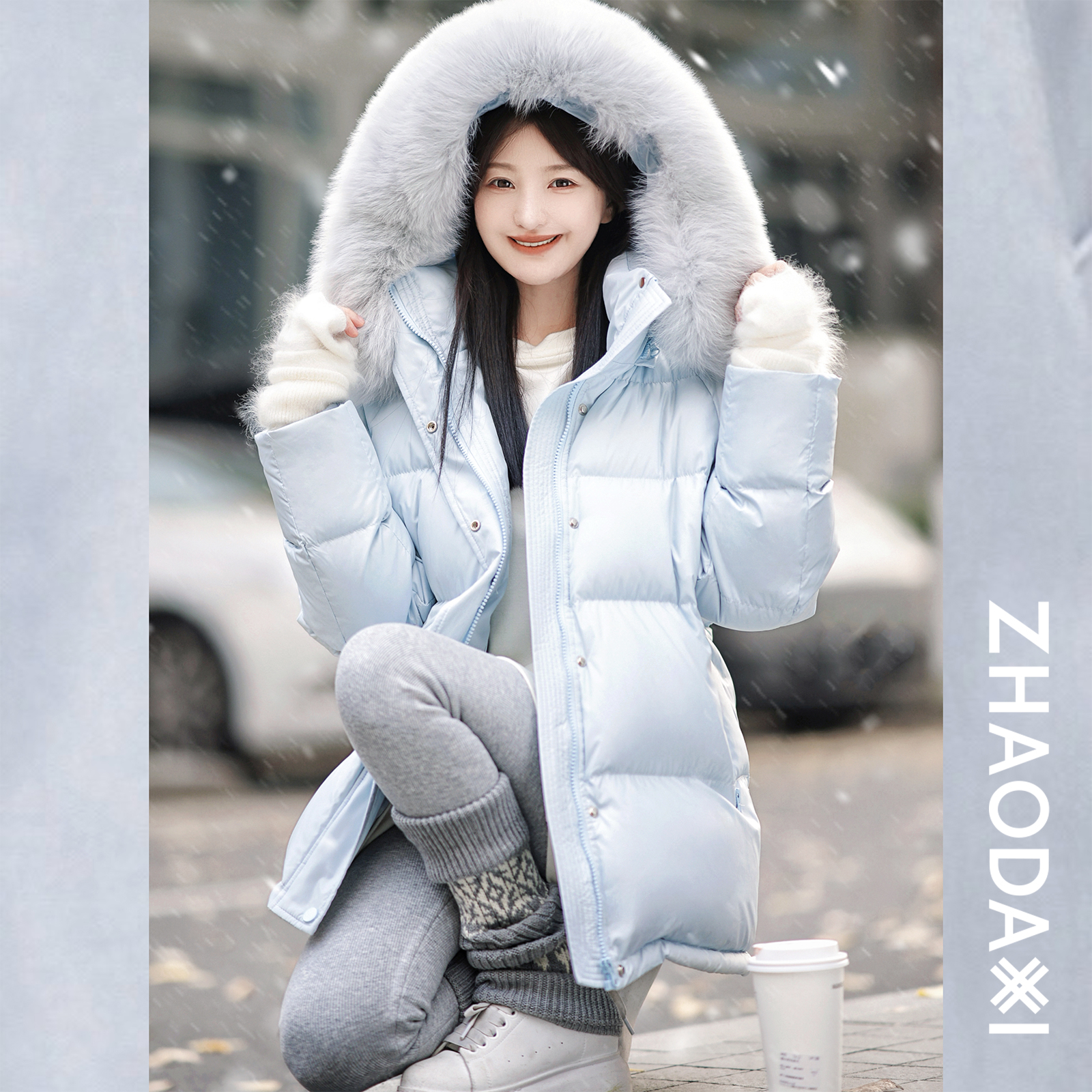 【赵大喜】雪精灵鹅绒服 | 90绒鹅绒狐狸毛领