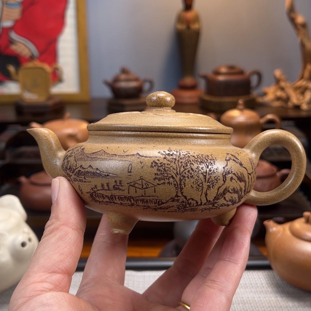 紫砂茶具半手工制作