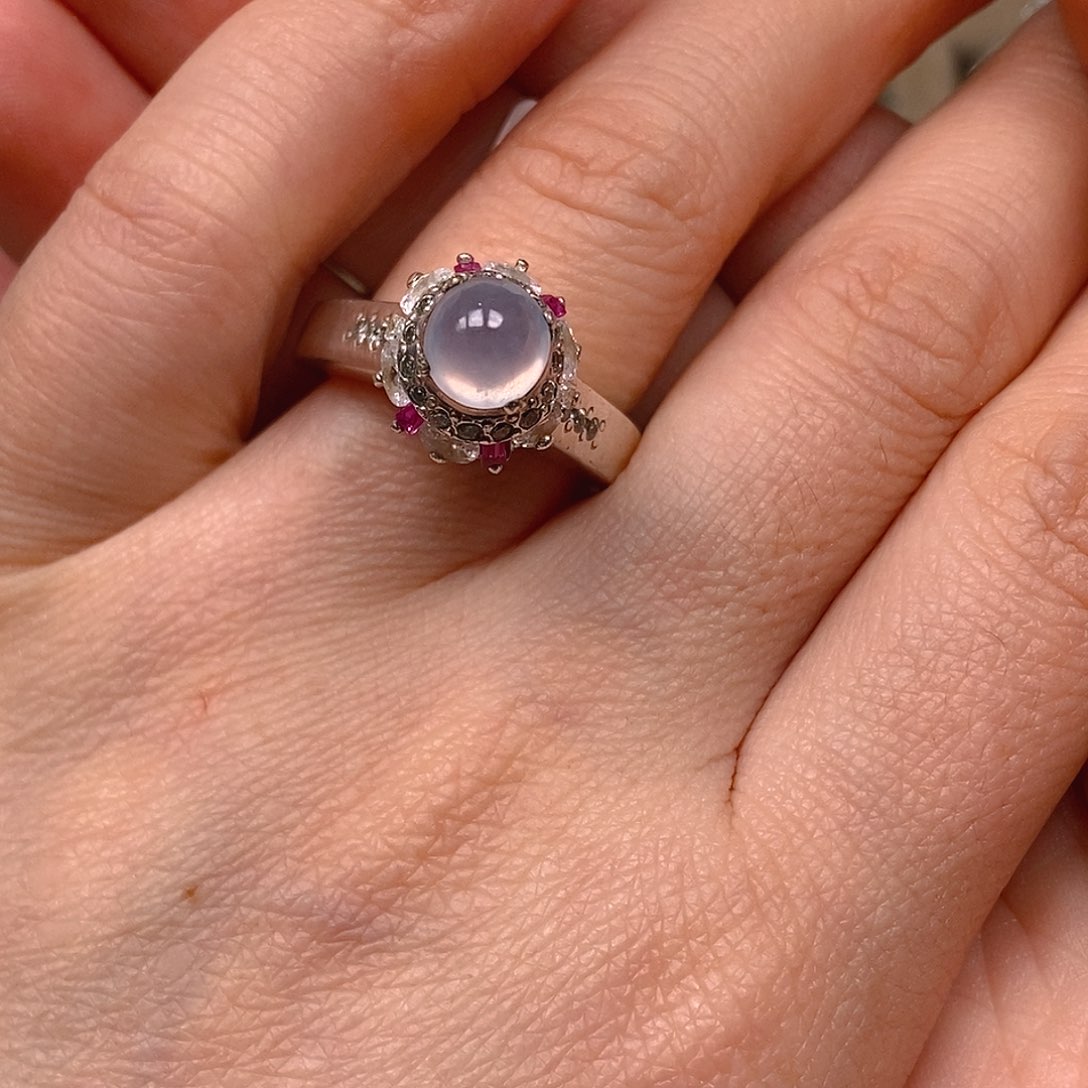 翡翠戒指未镶嵌翡翠蛋面