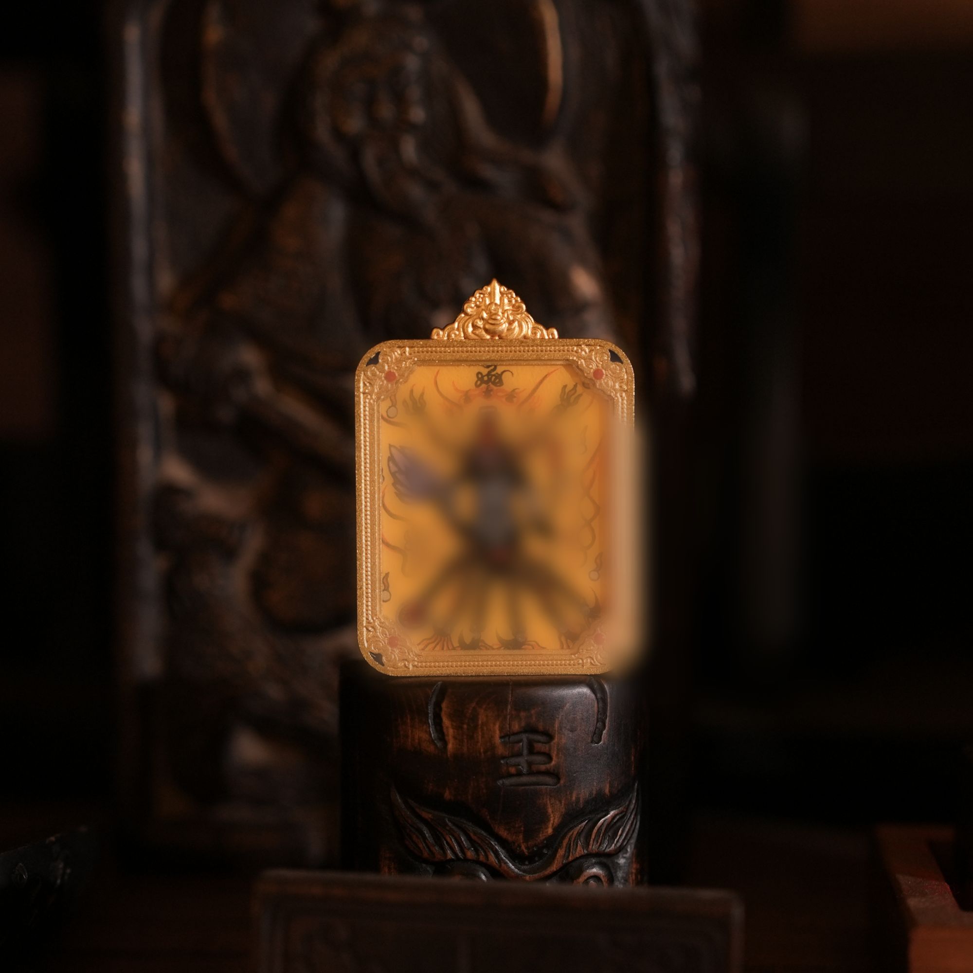 【米 安】黑爷白爷/道系手绘/福牌吊坠