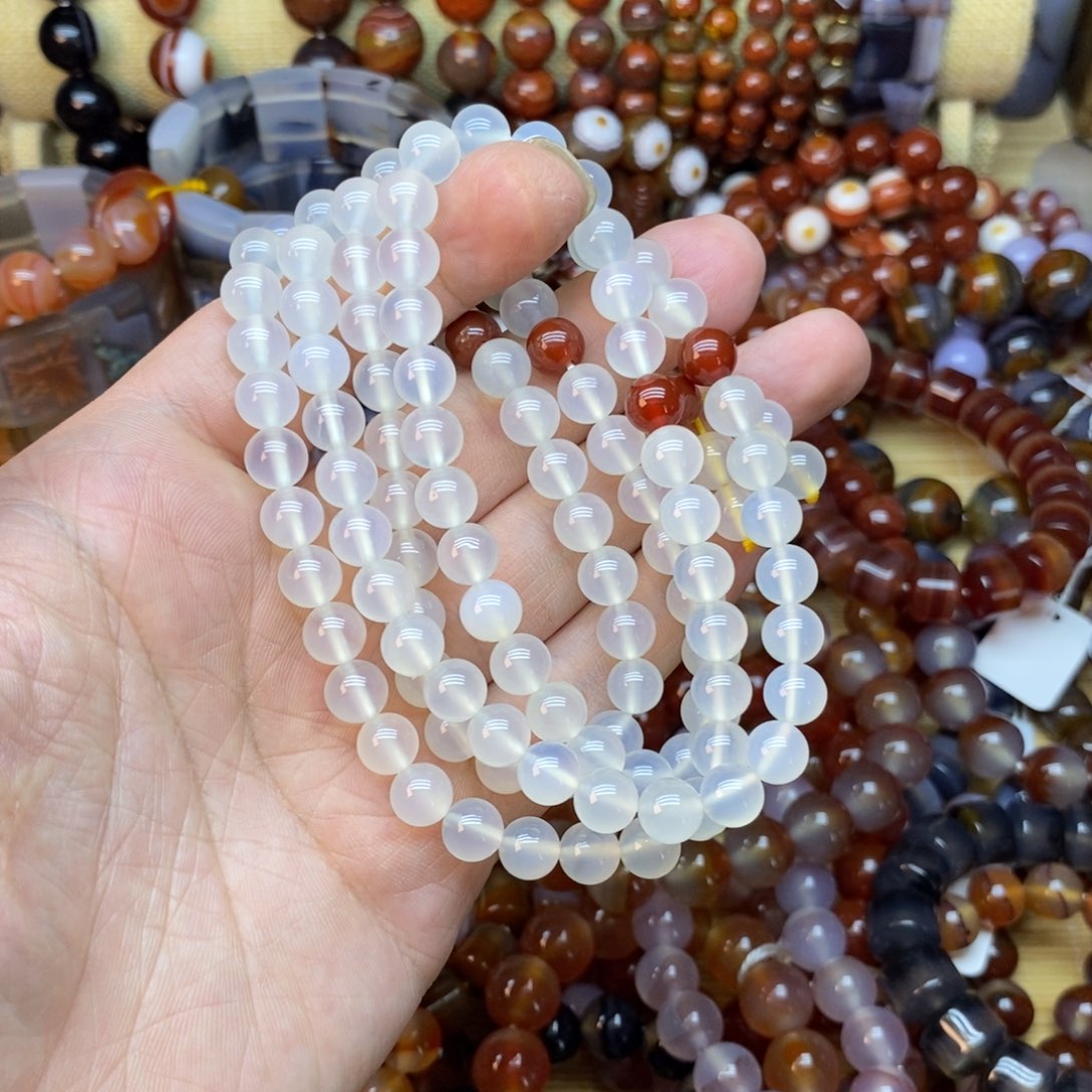玛瑙/玉髓未镶嵌手链