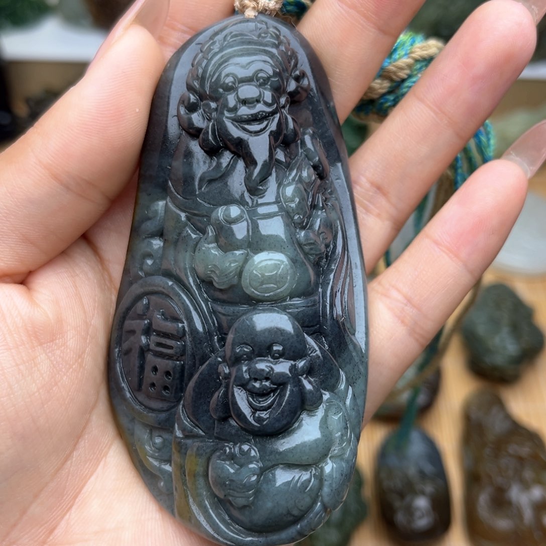 和田玉未镶嵌颈饰