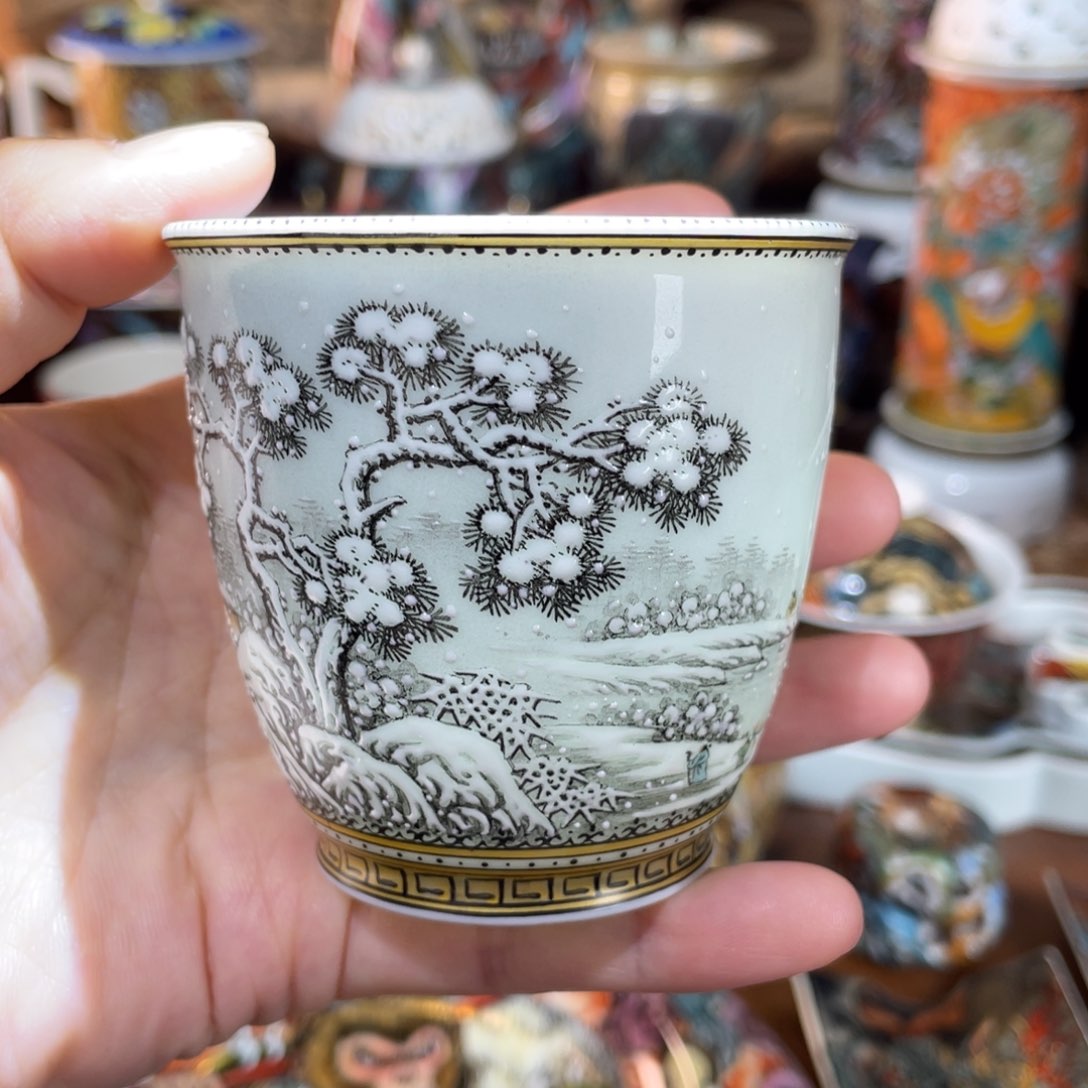 【闪购商品】重工雪景杯 意境优美