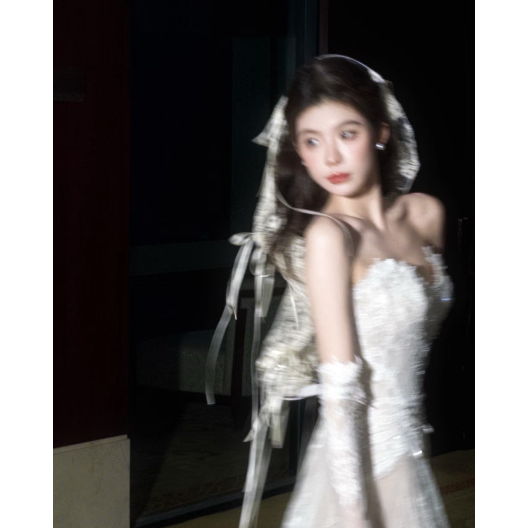 南一｜新款 法式公主 蕾丝某书爆款头纱