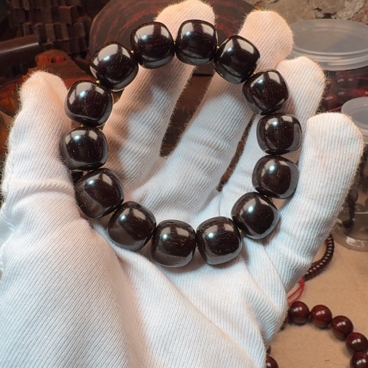 小叶紫檀手串/手链P****》15✖️16顶货爆星原汁原味