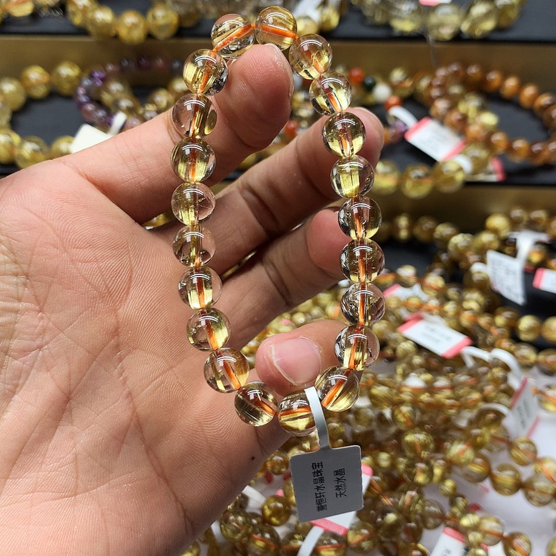 水晶手链未镶嵌钛晶9