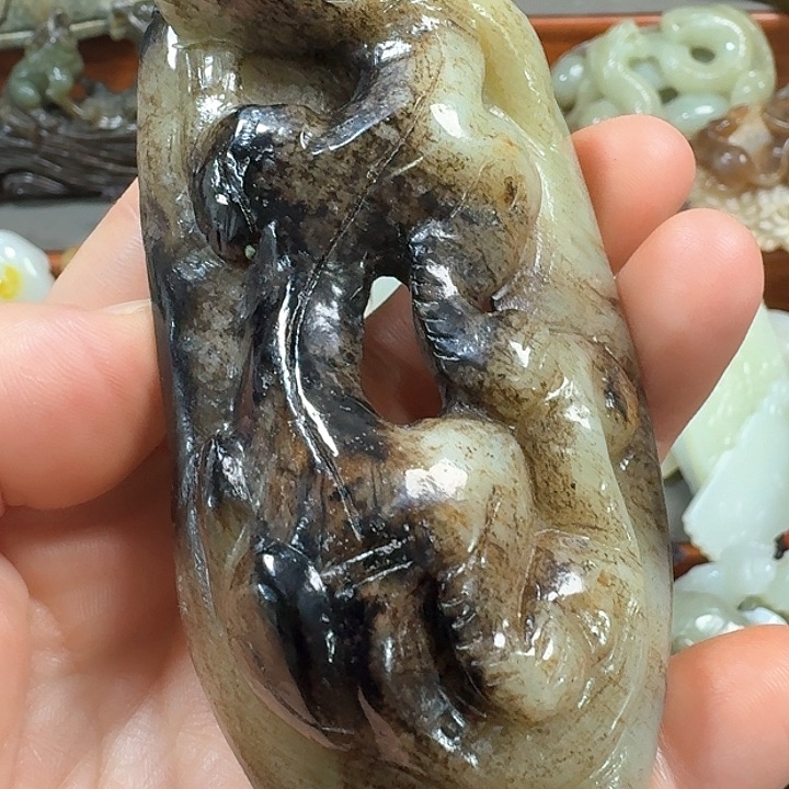 和田玉未镶嵌摆件永****馆