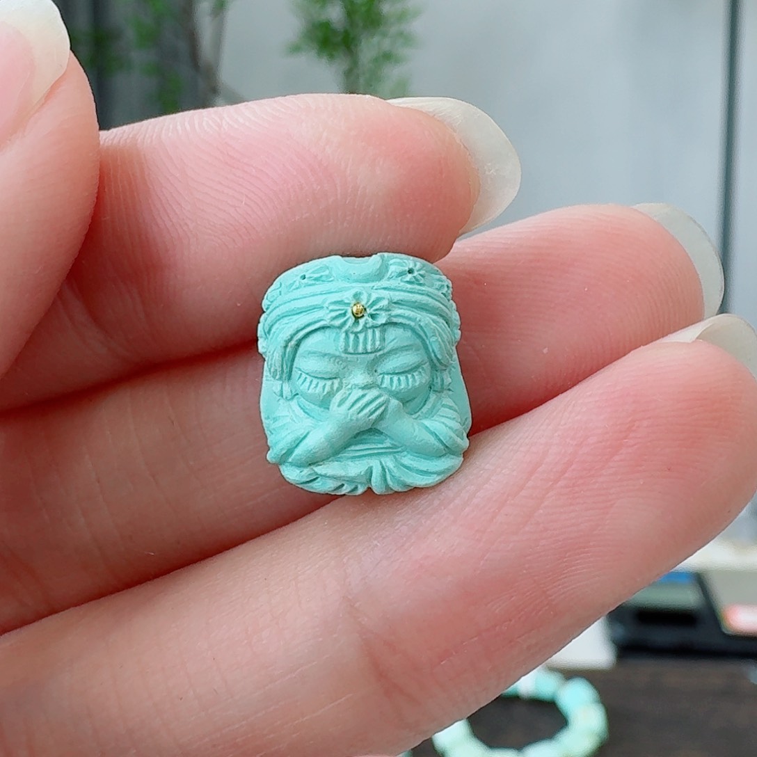 未镶嵌绿松石珠宝奇石