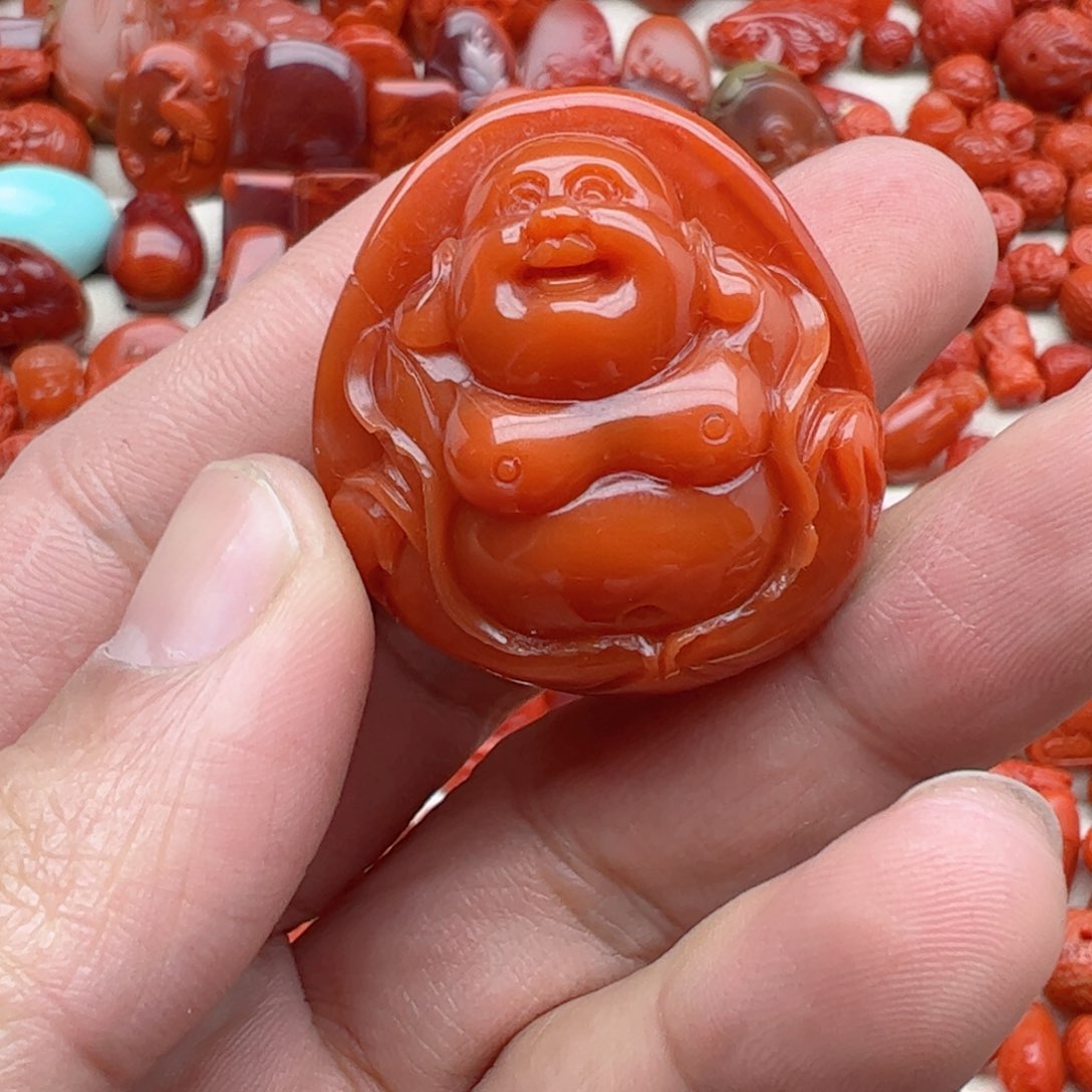 南红玛瑙配饰未镶嵌