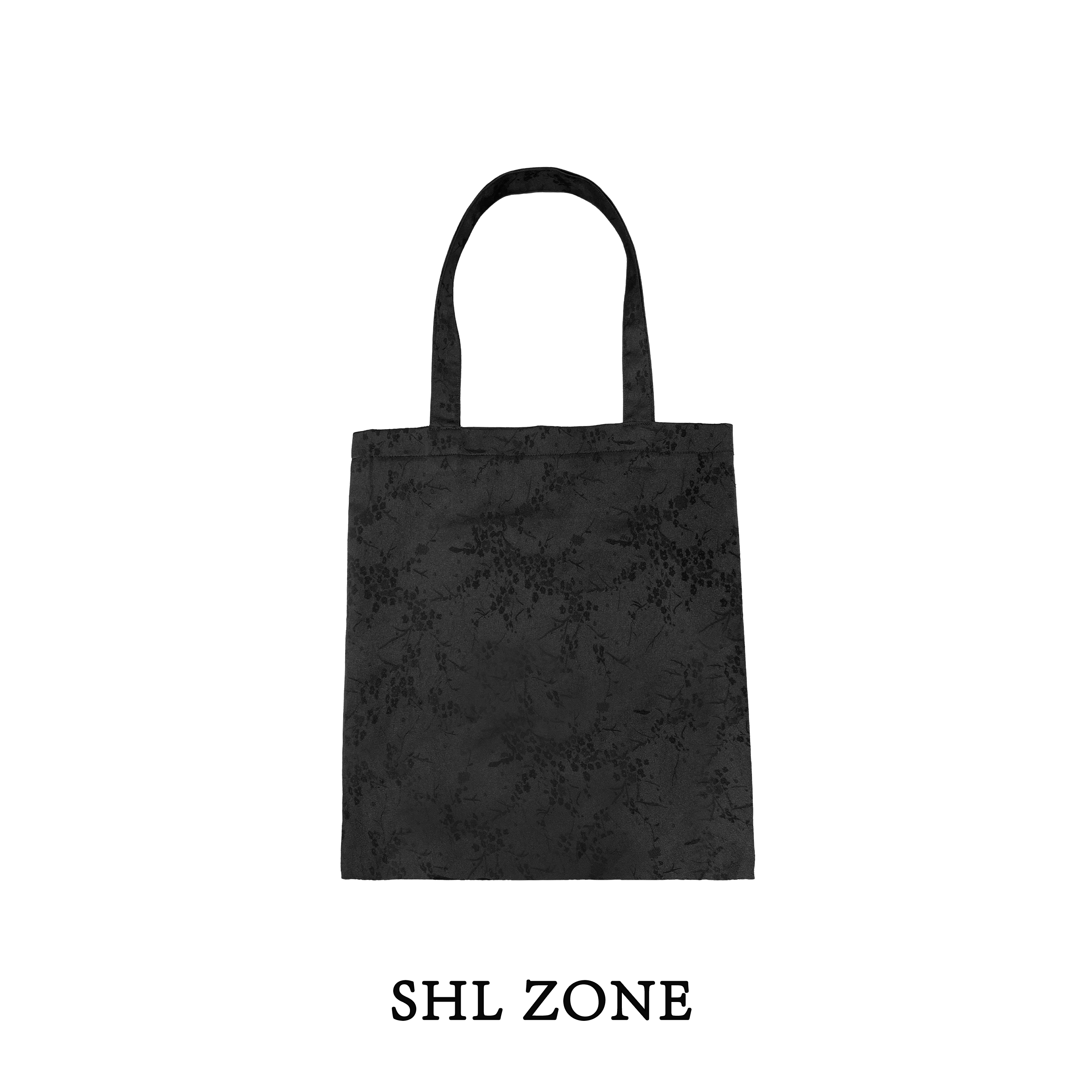 舒胡蕾 繁花疏影 单肩包黑色暗纹提花面料时尚休闲百搭国风通勤