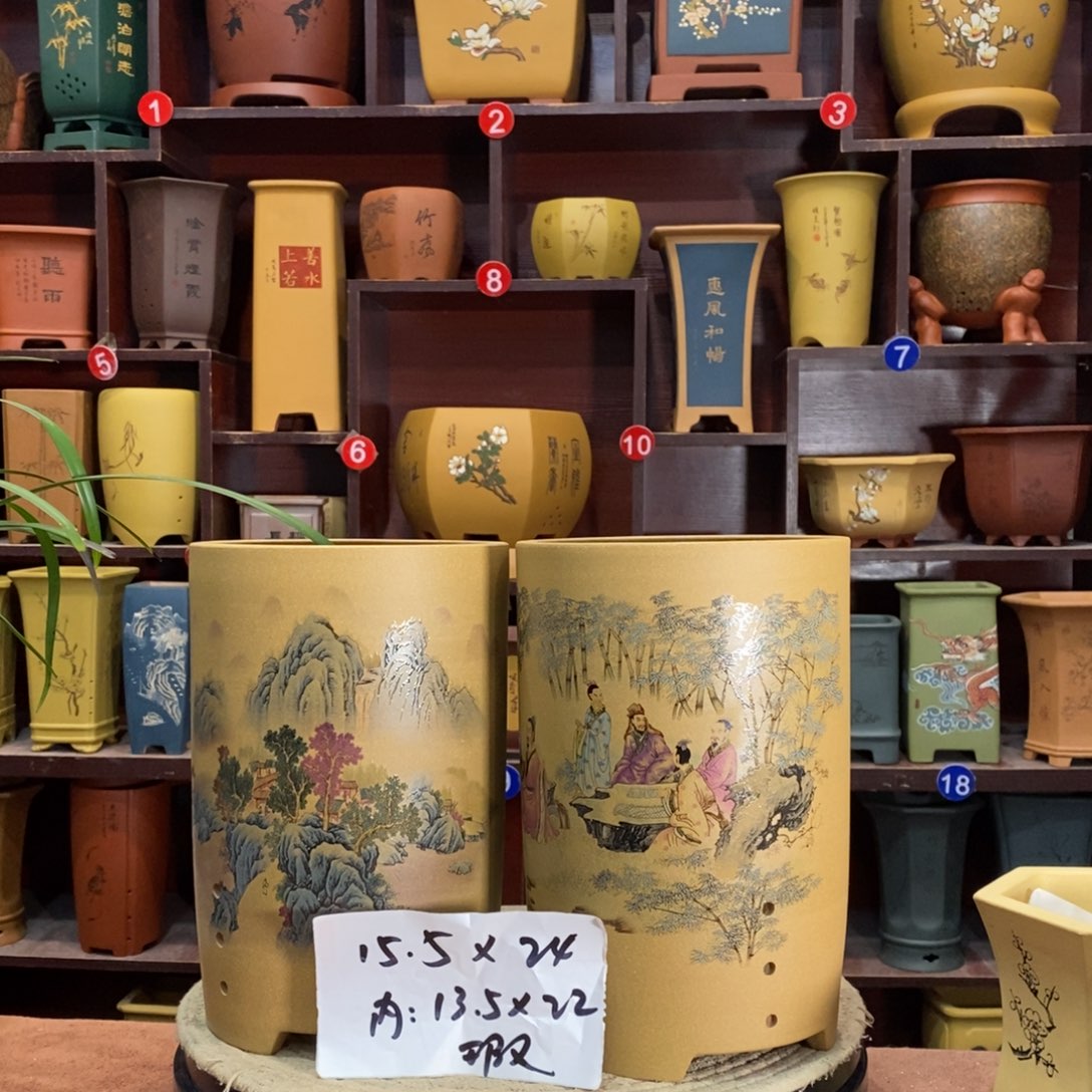 紫砂艺术紫砂花盆