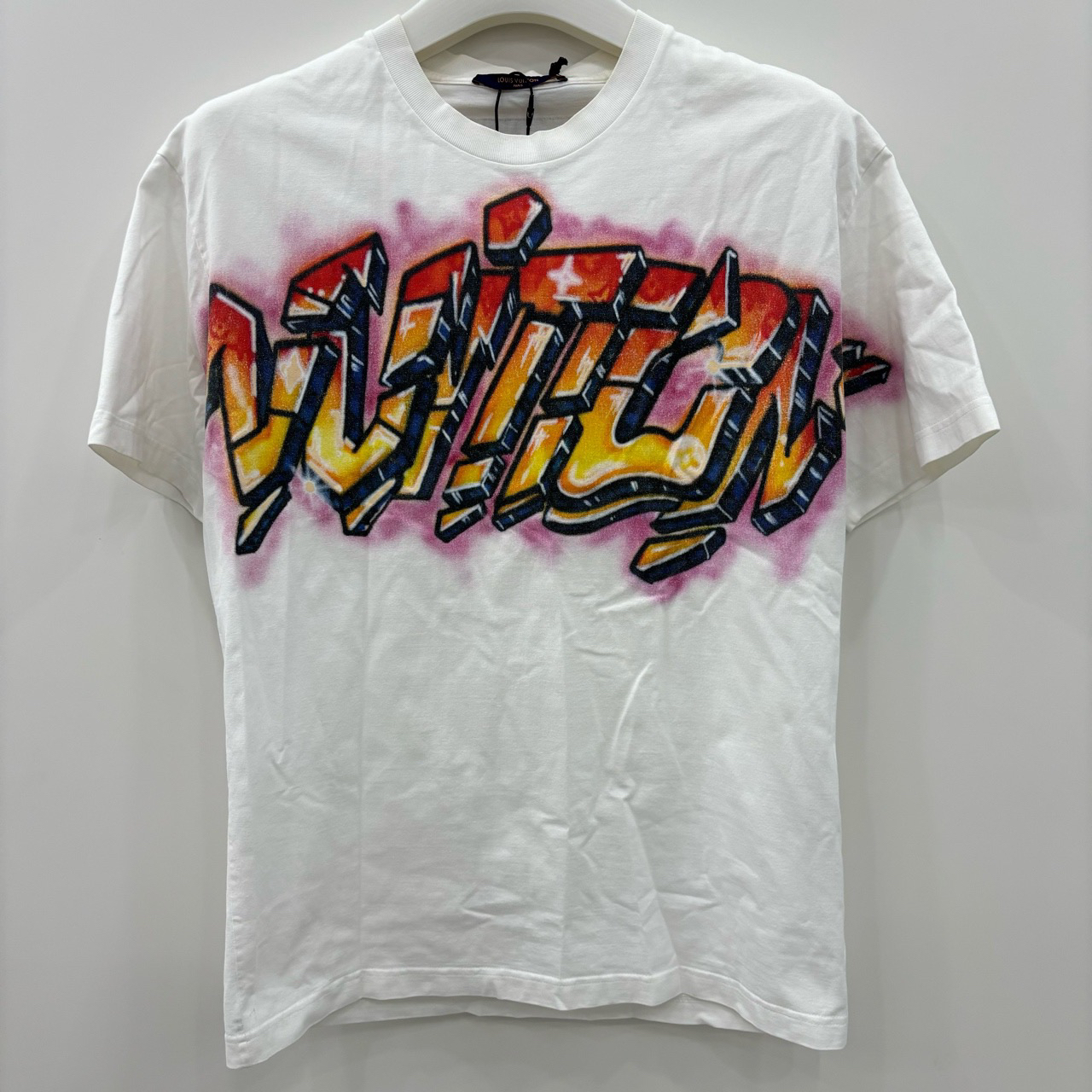 LOUIS VUITTON 路易威登/Logo涂鸦短袖/尺码M/成色99新/编号6086