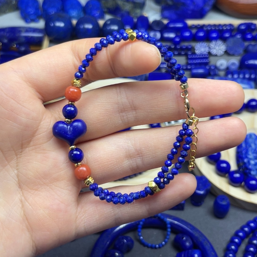 青金石未镶嵌手链