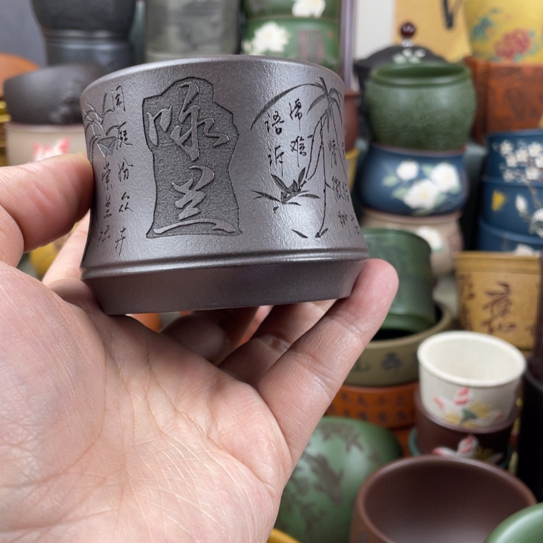 紫砂茶杯紫砂茶杯