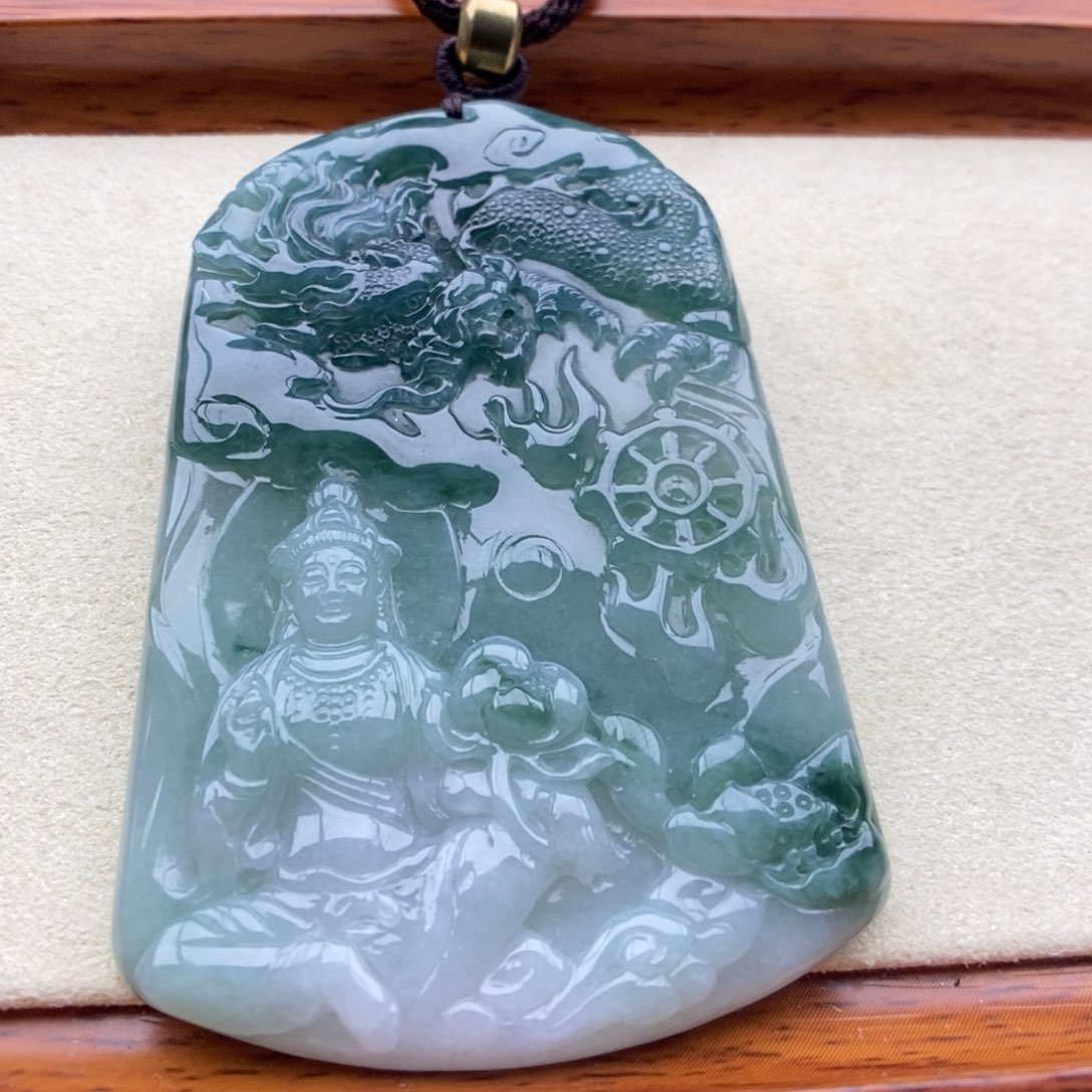 翡翠未镶嵌颈饰吊坠2