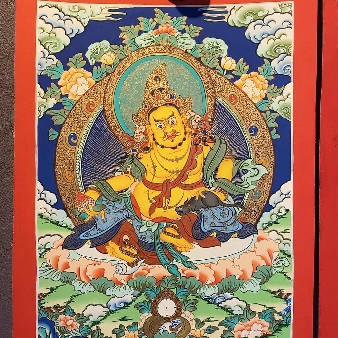 装裱画星*尼泊尔手绘唐卡画芯