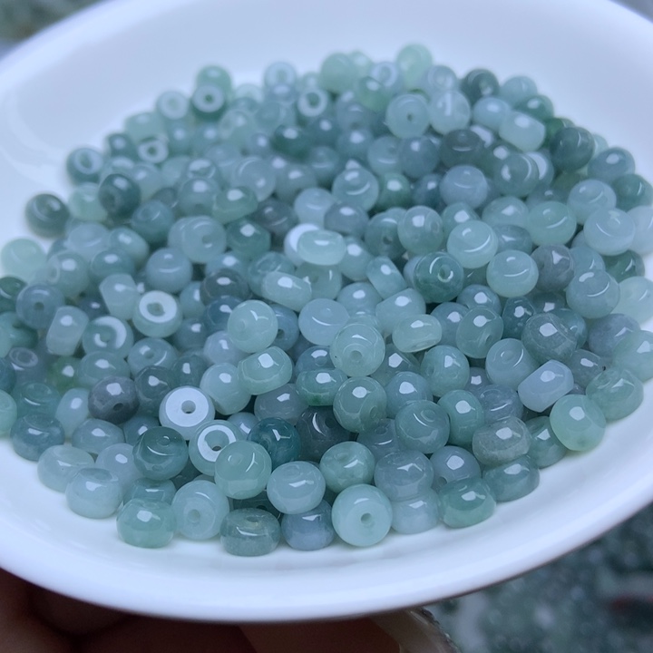 散珠翡翠卡3乘6冰蓝水算盘100个