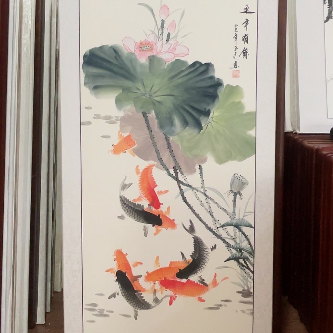 国画带框尺寸63*123厘米