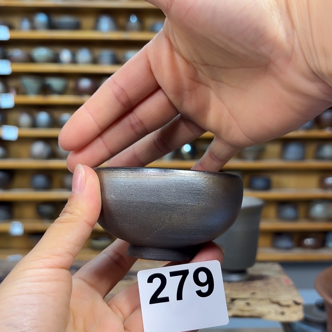 坭兴陶柴烧全手工原矿泥料杯80毫升