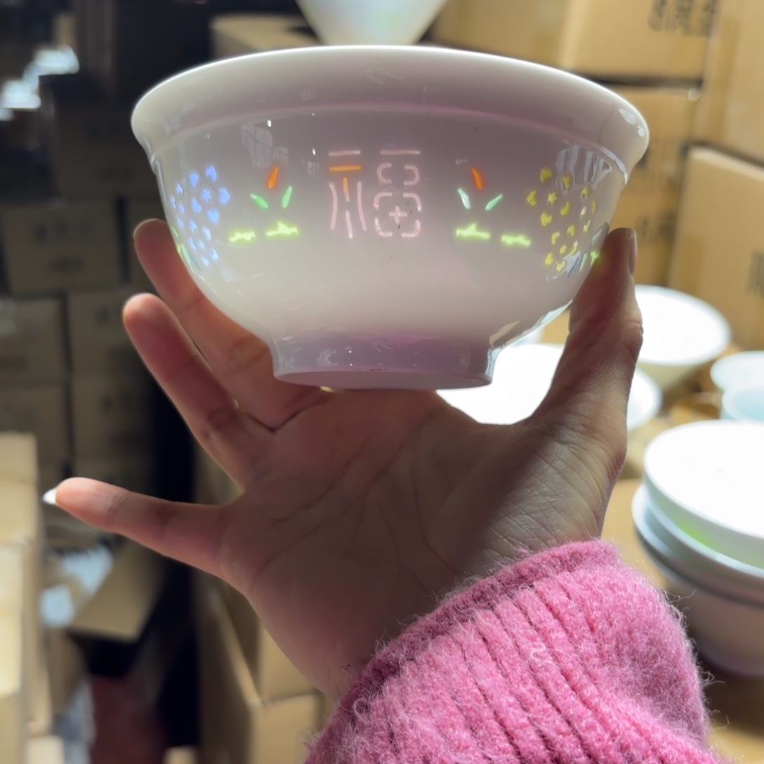 碗瓷景德镇陶瓷两只微瑕