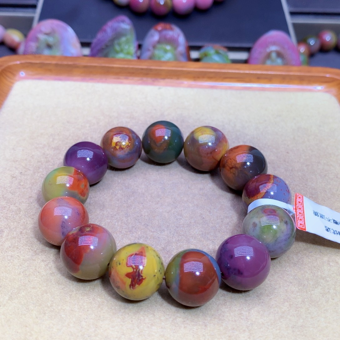 玛瑙未镶嵌手链盐源