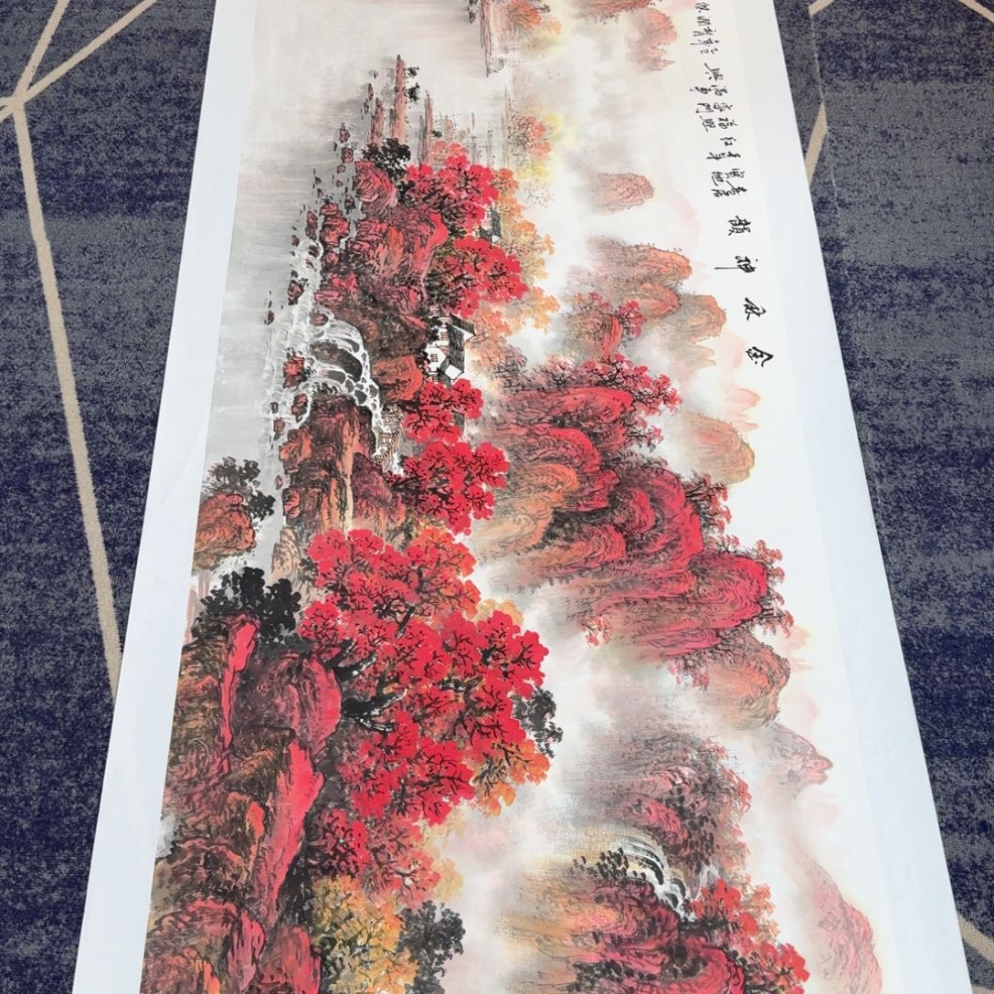 国画国画作品山水花鸟纯手绘