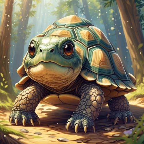 人工饲养宠物龟观赏小乌龟