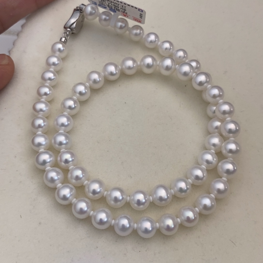 淡水珍珠项链银S925镶嵌