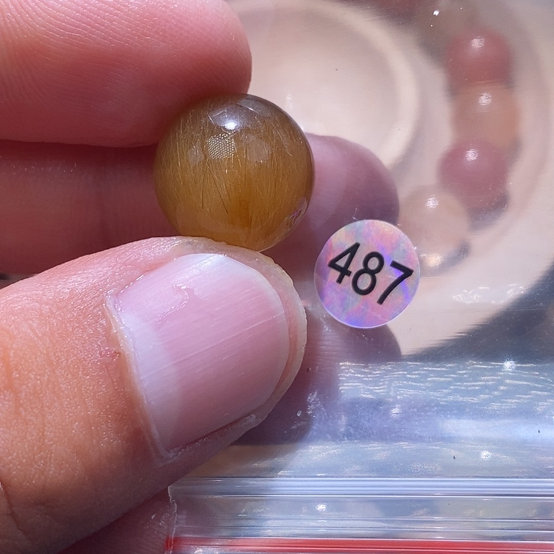 当***白未镶嵌发晶手链天然水晶