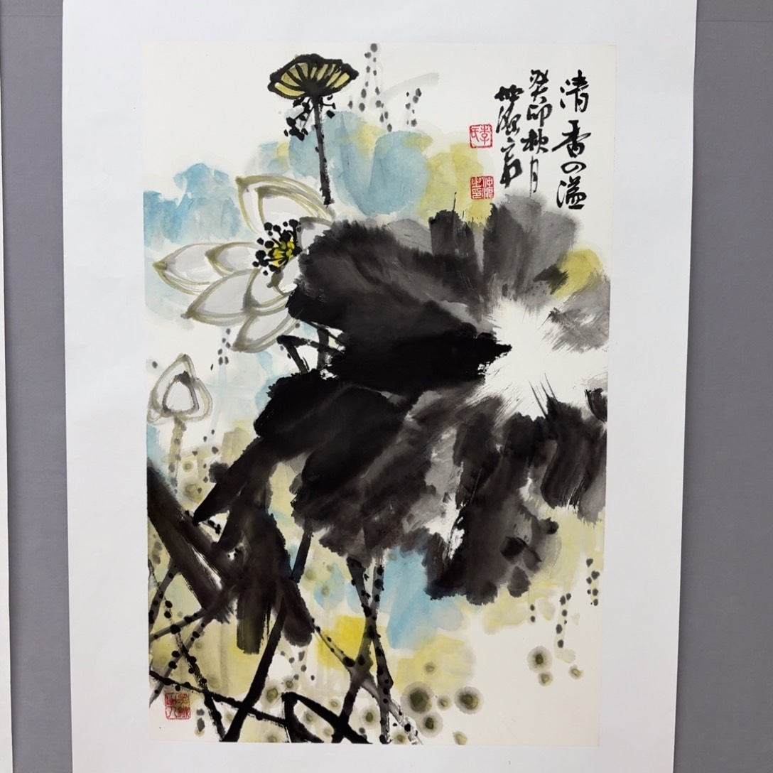 国画艺术家真人手绘