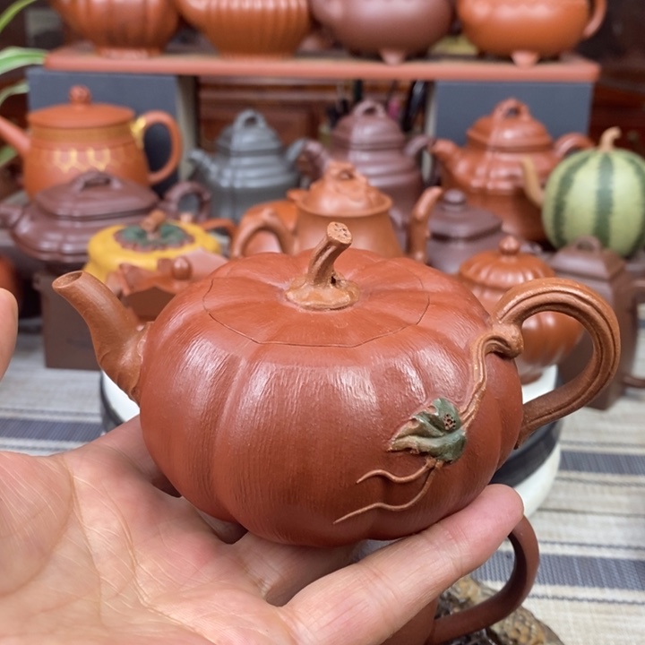 紫砂茶壶南瓜230cc新年特价