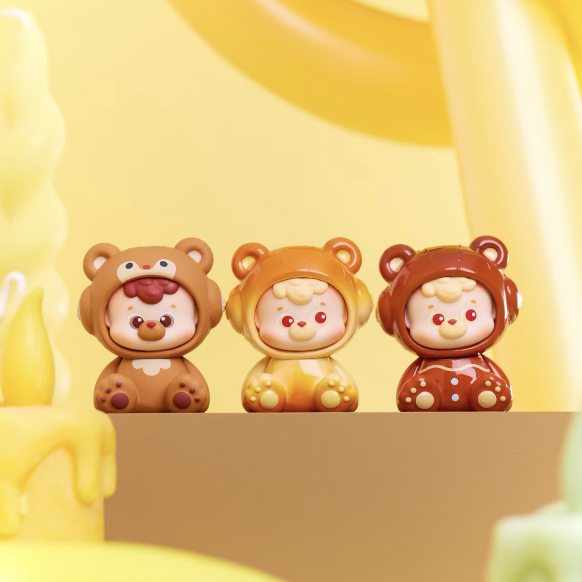 【拆盒】diudiubaby你的小熊冬日系列盲盒潮玩