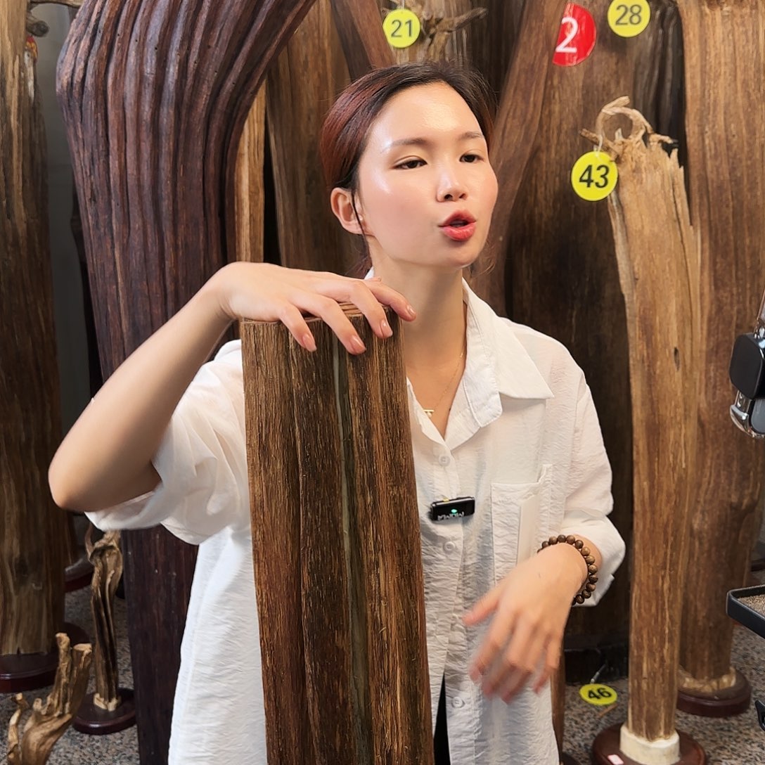 沉香碎屑沉香天然沉香原材料摆件➕底座