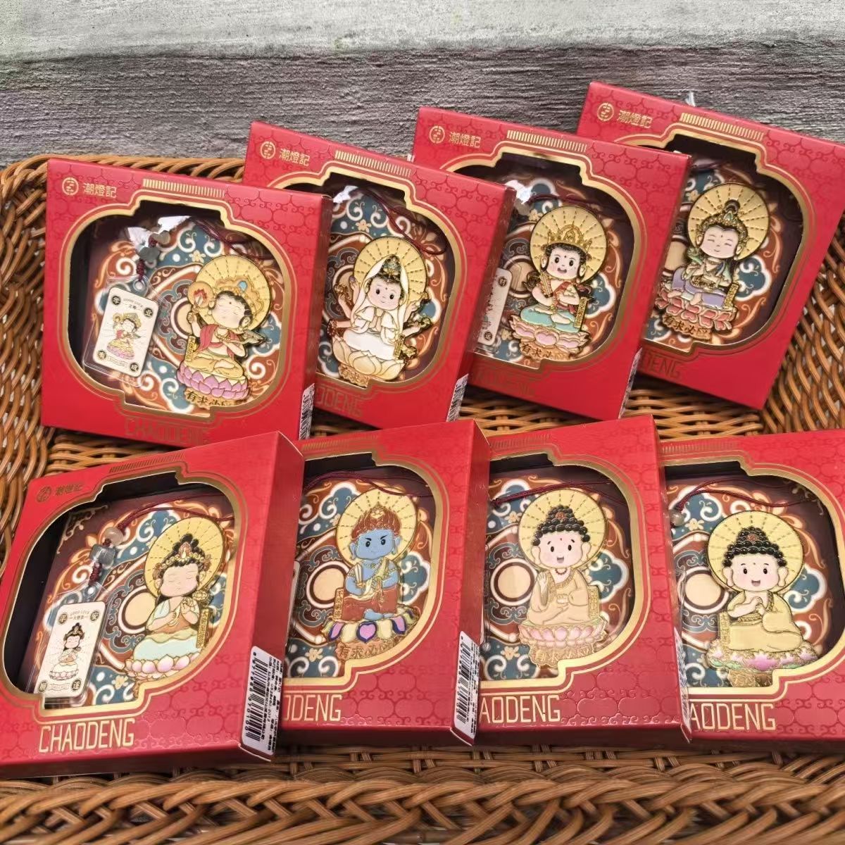 潮汕旅游纪念品十二生肖本命佛守护精致可爱创意挂件冰箱贴款套装