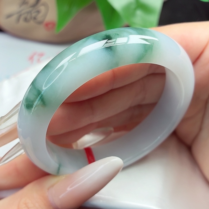 未镶嵌手镯翡翠54-55圈口