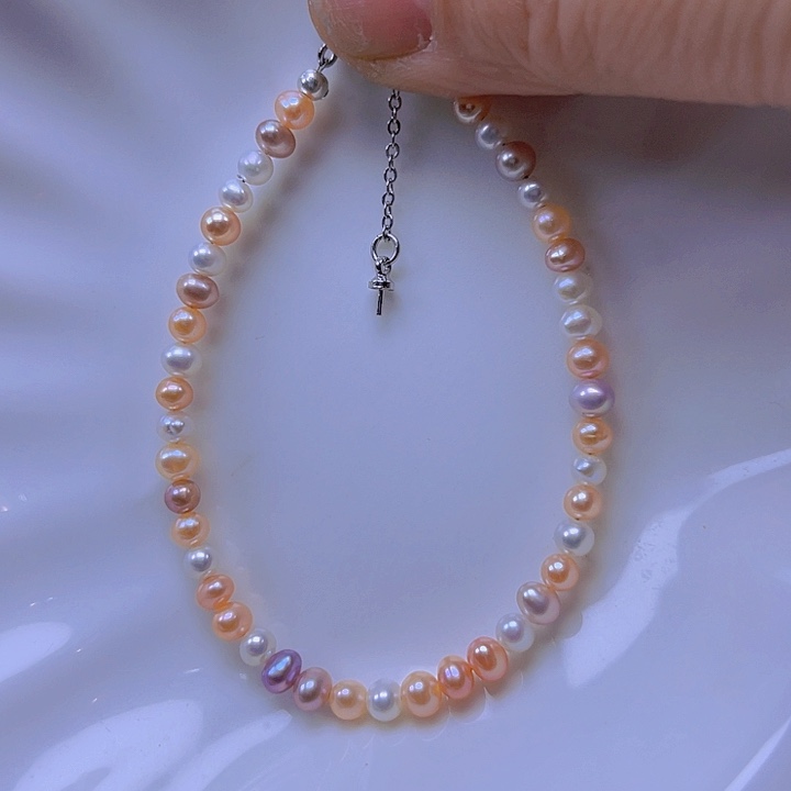 淡水珍珠手绳合金